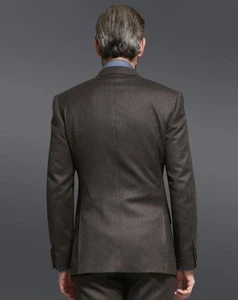 Filarte 95%wool 5%cashmere notch Lapel two buttons brown 3 piece suit