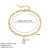 Import Fine Versatile Charm Vintage Jewelry 26 Letter Cuban link Stainless Steel Anklet Women from China