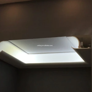 Fire-resistance Gypsum Ceiling Cornice with LED strip light