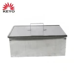 Fish Charcoal Grill Box Stainless Steel Wood Chips BBQ Smoker Box With Lid