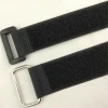 Fixed Customized Metal Buckle Hook And Loop Fastener Tape Cable Tie