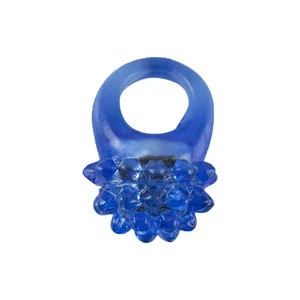 Flashing color LED glow jelly rubber ring finger party toy