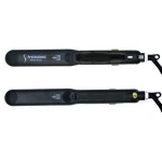 Flat iron hair straightener with teeth