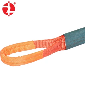 Flat Polyester belt Lifting rubber coated Webbing Sling
