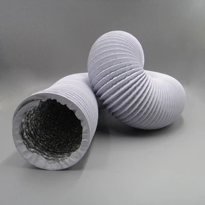 Flexible Non-Insulated Air Ducts With Steel Wire Frame Aluminium Foil Air Duct