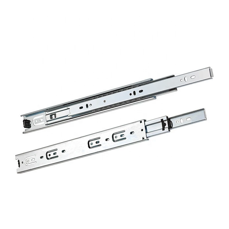 Floor Mount Ball Bearing Slide Drawer Soft Close Drawer Slide With Hydraulic Cylinder Telescopic Channels Drawer Rail