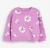 Import Flower printed purple cotton quality top skirt 2pcs girls clothing set from China