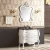 Import foshan factory luxury antique two sinks 60 inch bathroom vanity from China