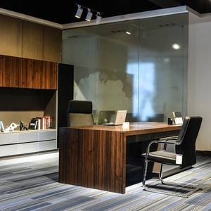 Foshan Quality Luxury Custom MFC Modern Office Furniture Design Office Desk Set Wooden Office Table Design photos