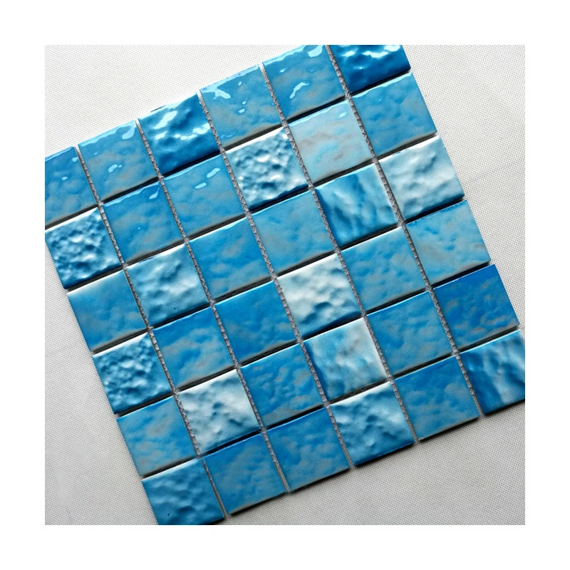 Foshan swimming pool sea blue porcelain mosaics pool tile ceramic pool tiles