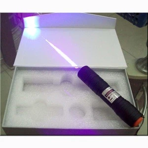 free samples 2014 newest hot sale /The new high-power 300mW violet laser pointer listed purple pen / adjust focus matches the ci