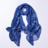 Free Shipping Spring Embroidered Silk Scarf Shaded Sunprotected Gradient Shawl
