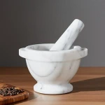 French kitchen marble mortar and pestle