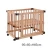 Import French Style Elegant Portable Baby Bed Environmental Wooden Baby Crib kids bedroom furniture from China