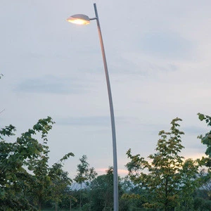 frp street light pole with single arm lamp poles