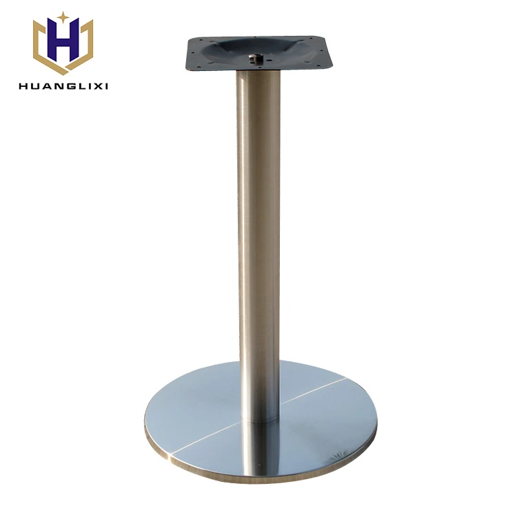 Furniture leg manufacturer stainless steel chrome round dining table base