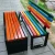 Import Galvanized sheet outdoor bench Patio school furniture garden metal chairs table seat from China