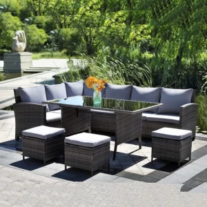 Garden furniture modern outdoor garden rattan furniture wholesale
