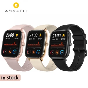 Global Version Amazfit GTS Smart Watch 5ATM Waterproof Smartwatch 14Days Battery GPS Music Control  in stock