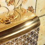 Gold plated water closet colored toilet bowl KD-03GP2