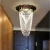 Import golden creative art necklace crystal chandelier crystal beaded corridor pendant lamp from China