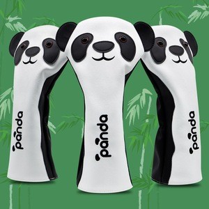 Golf Headcovers Animol Panda Style PU Leather Golf Clubs Headcover Driver Covers golf factory
