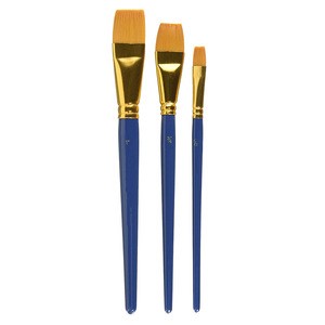 Good Quality Bi-color Nylon Hair Acrylic Paint  Brush Set Acrylic Brush strokes