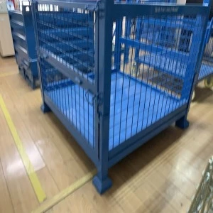good sale stackable folding all wire steel grid cages for warehouse