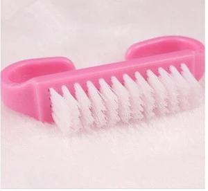 Good selling plastic handle nail cleaning brush/nail dust clean brush