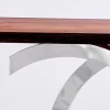 Goolee Unique Design Wooden Top Metal Base Hallway Console Table