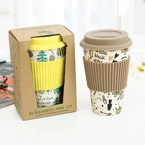 Great Houseware company Biodegradable Bamboo Fiber Coffee Travel Mug Cup