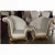 Import Grey leather salon furniture waiting sofa 3 seats salon waiting chair bench for hair salon from China