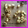 GZKJL-CT0005 Faceted solid metal copper alloy bead,gold silver rose gold Nugget loose Beads 3mm