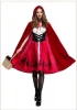 Halloween Costumes For Women Sexy Cosplay Little Red Riding Hood Fantasy Game Uniforms Fancy Dress Outfit  Party Decorations 2Pc