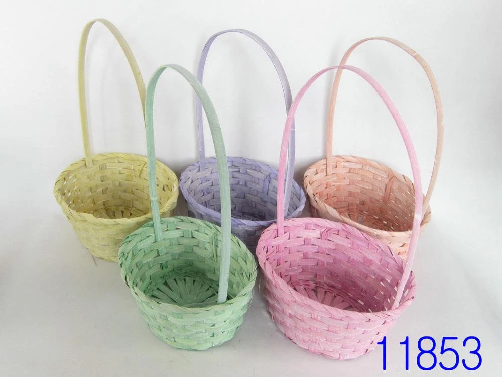 Hand-weaving storage basket bamboo baskets for sale