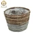 Import Handmade round woodchip flower pot water planter flower basket with plastic liner from China