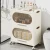 Import Have wheels Kitchen rack organizer Multi-layer stackable storage bins Dustproof storage rack with cover Widening large capacity from China
