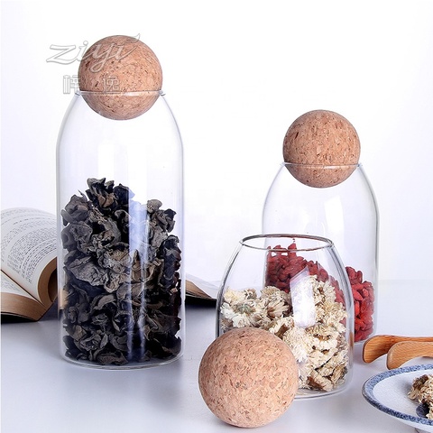 Buy High Borosilicate Glass Jar Set Glass Bottles And Jars Storage Jars ...