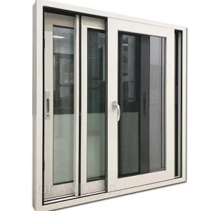 High class series storm triple track thermal- break aluminum window and door aluminum sliding windows with screen