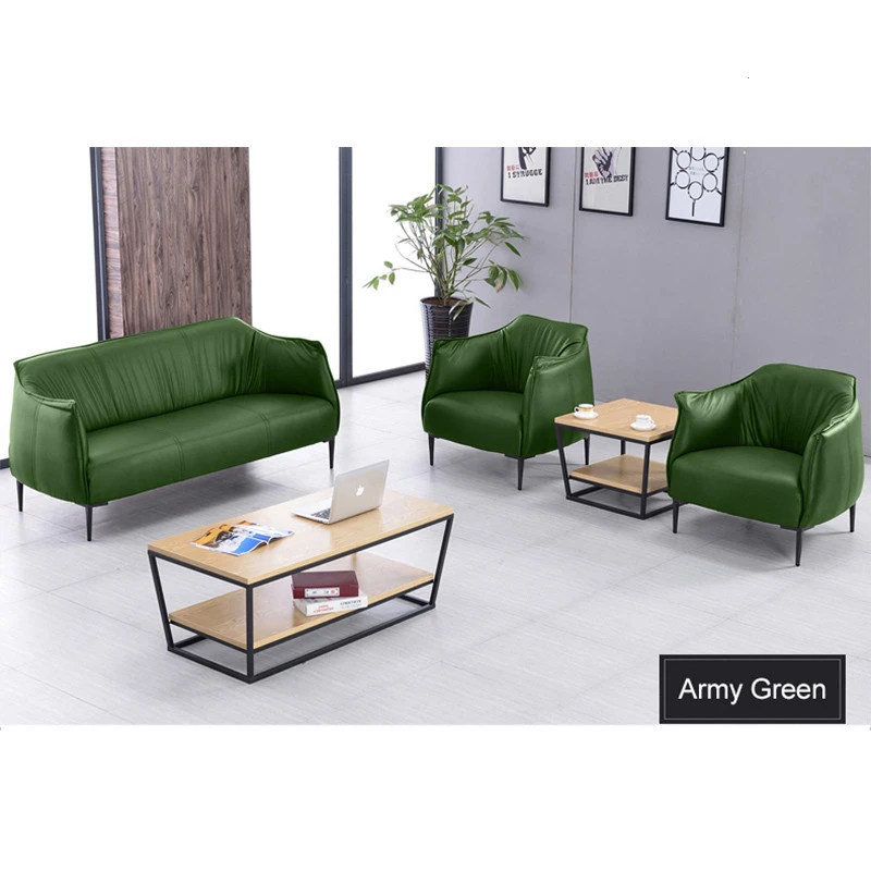 High density foam modern home furniture pu leather sofa set