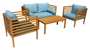 High Effective Wooden Product Outdoor from Vietnam Sofa Set 4 Pieces  Acacia 100%