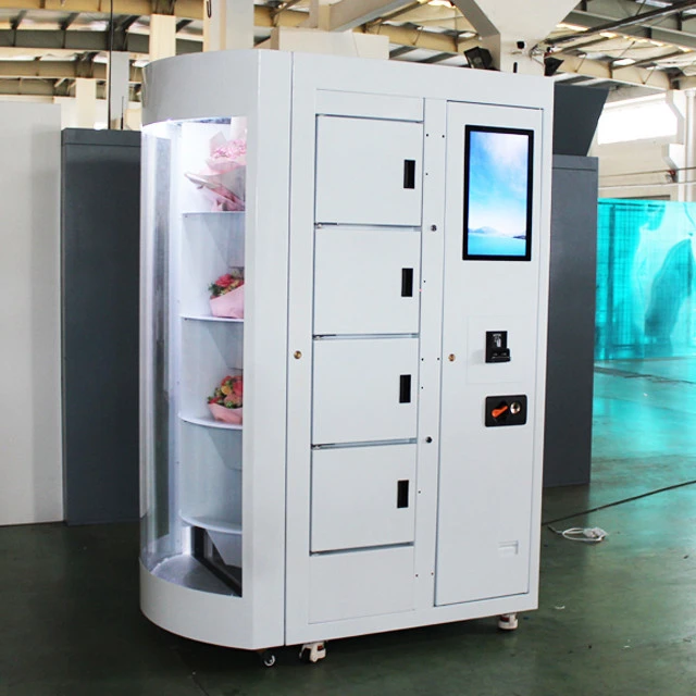 High-end Automatic Fresh Fruits Flower Vending Machine with Cooling System