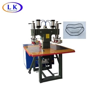 High frequency plastic welding making machine for  transparent clear zipper PVC makeup bag