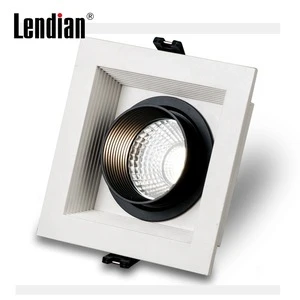 high power 360 degree adjustable 15w 25w 35w 9w 1 2 3 4 heads adjustable recessed cob led grille light