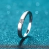 High quality 925 sterling silver ring 30 min Mosan diamond couple engagement ring jewel