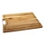 Import High Quality acacia wood cutting board with black metal hand grip and juice groove from China