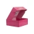 High Quality Corrugated Paper Printed Pink Logo Shopping E-commerce  Shipping Mail Packing Boxes Clothing