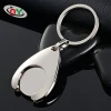 High quality  custom floating  metal key chain with customized logo in the middle