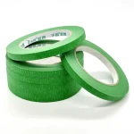 High Quality Custom Green Electric Pre-Taped Masking Film Tape for Car Painting Quality Printing Design Offered