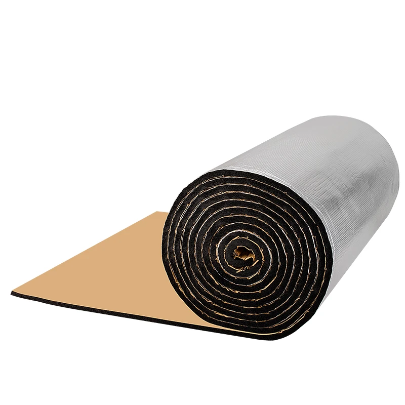High quality flexible rubber foam aluminum foil rubber insulation board